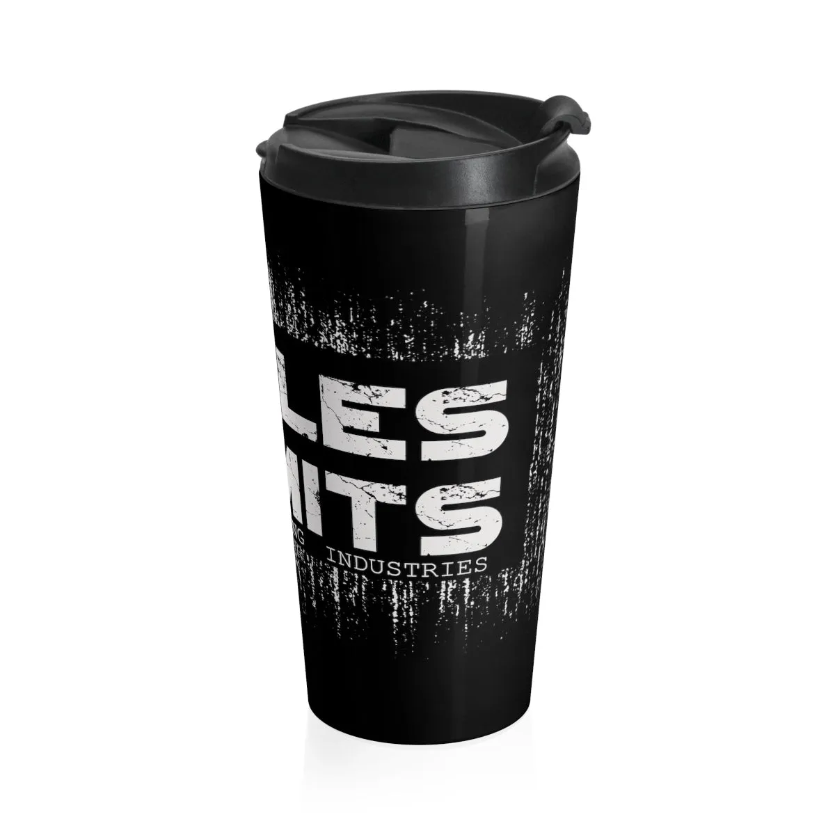 No Rules/ Limits/Gray/ Black/ Stainless Steel Travel Mug