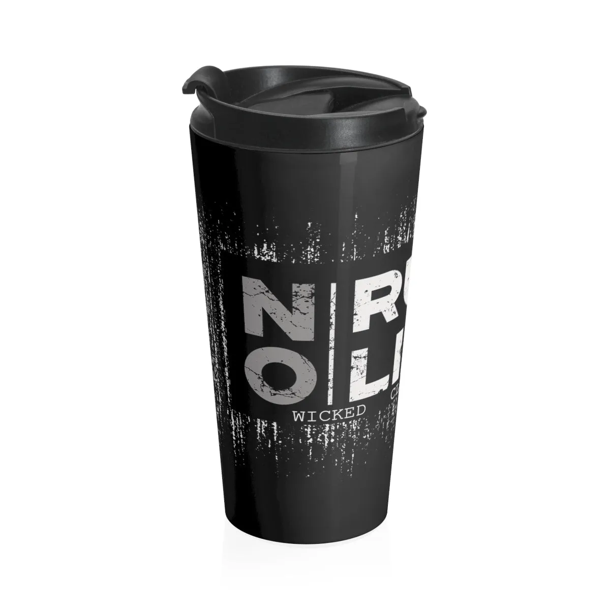 No Rules/ Limits/Gray/ Black/ Stainless Steel Travel Mug