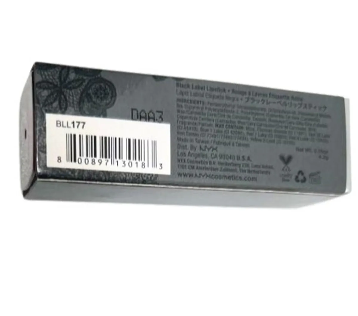 NYX Luxurious Black Label Lipstick, Poem BLL177