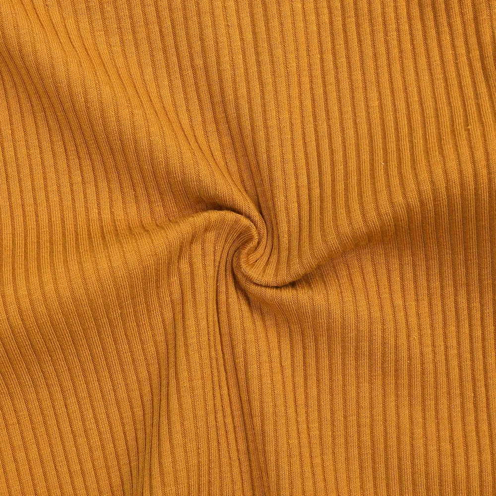 Ochre Henley-Style Sleepsuit