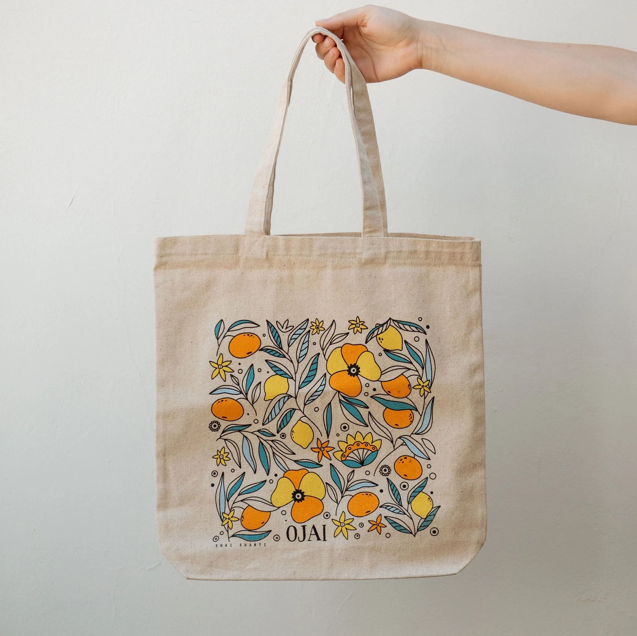 Ojai Tote Lemons & Tangerines