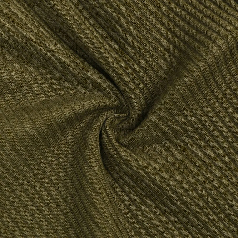 Olive Henley-Style Sleepsuit