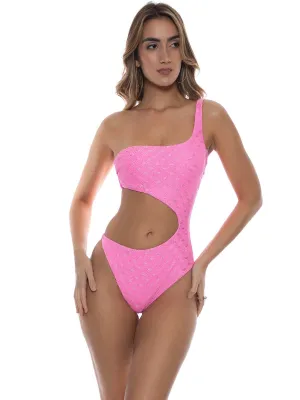 One Shoulder Asymmetrical Bodysuit