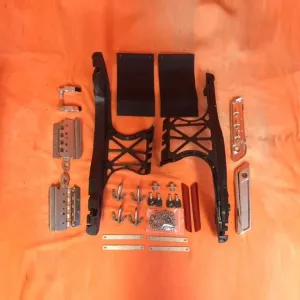 One Touch Latch Saddlebag Lids Hardware Cover Kit for 2014 - 2018  / 2015 Harley Touring Softail Saddlebag Lids