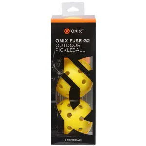 Onix Fuse G2 Outdoor Pickleball Balls 3-Pack [Yellow]