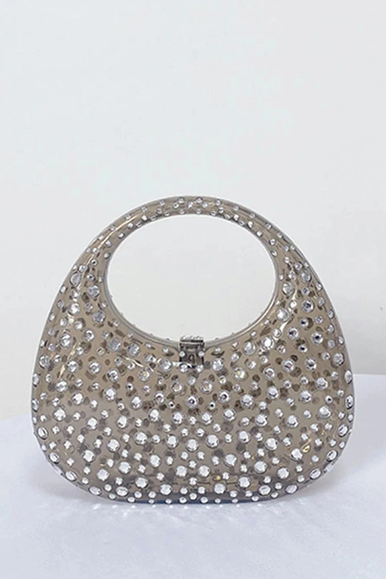 Onyx Diamond Glass Handbag