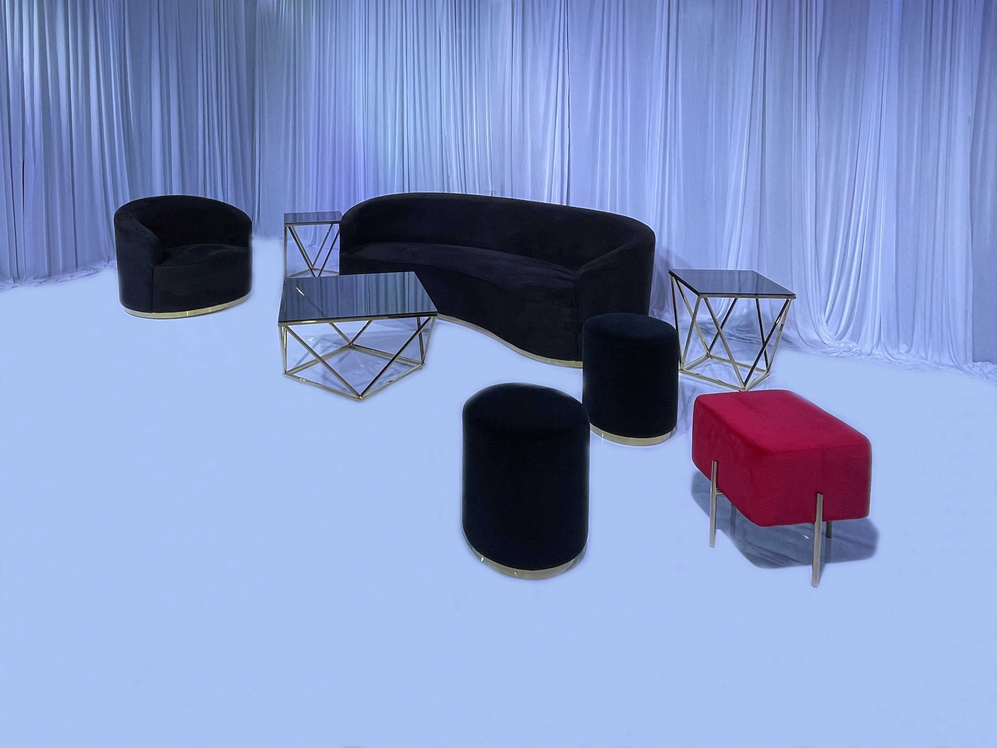 ONYX SOFA GROUPING 2 - BLACK