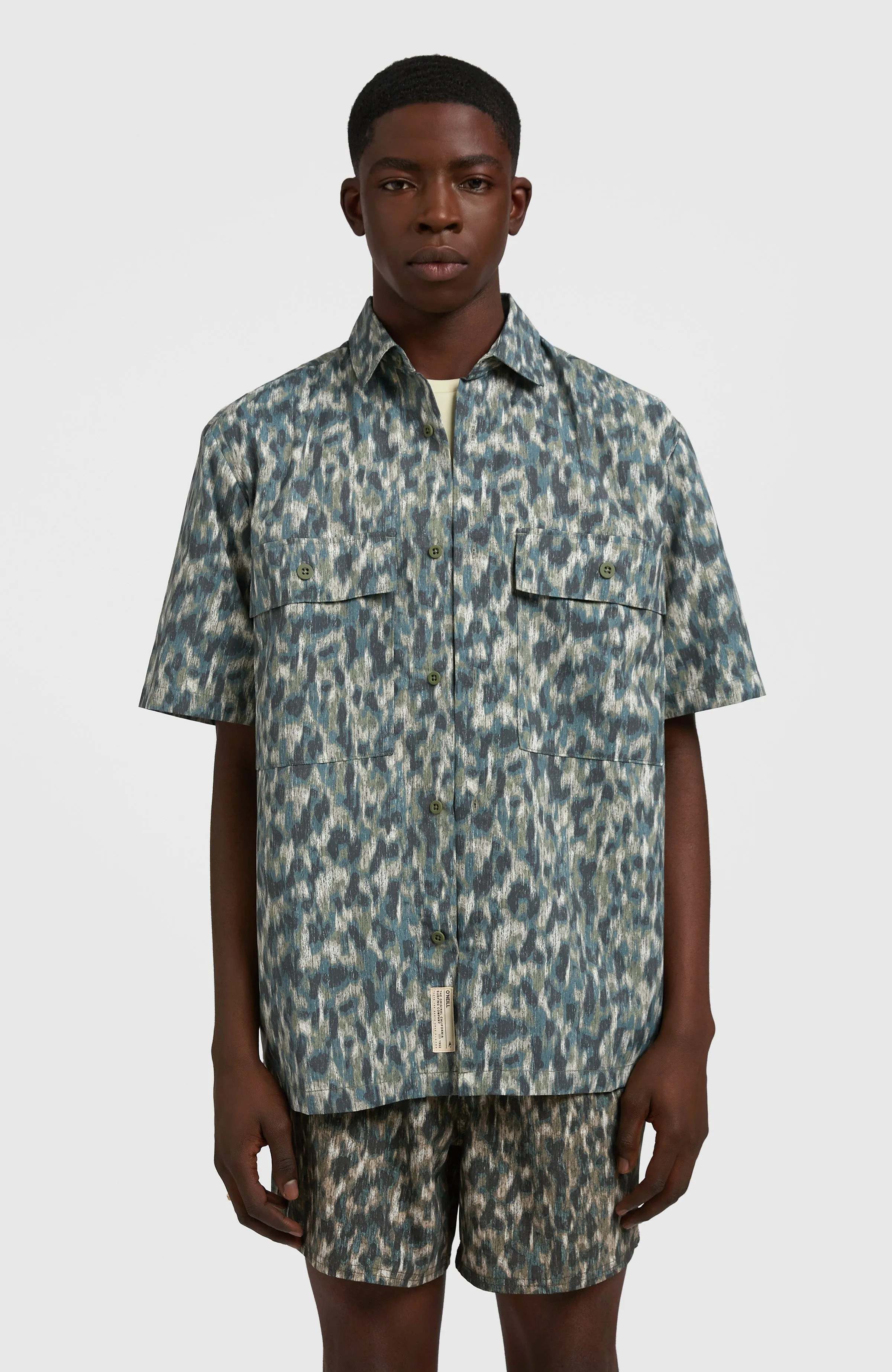 Outdoor Shirt | Green Minimal Camo