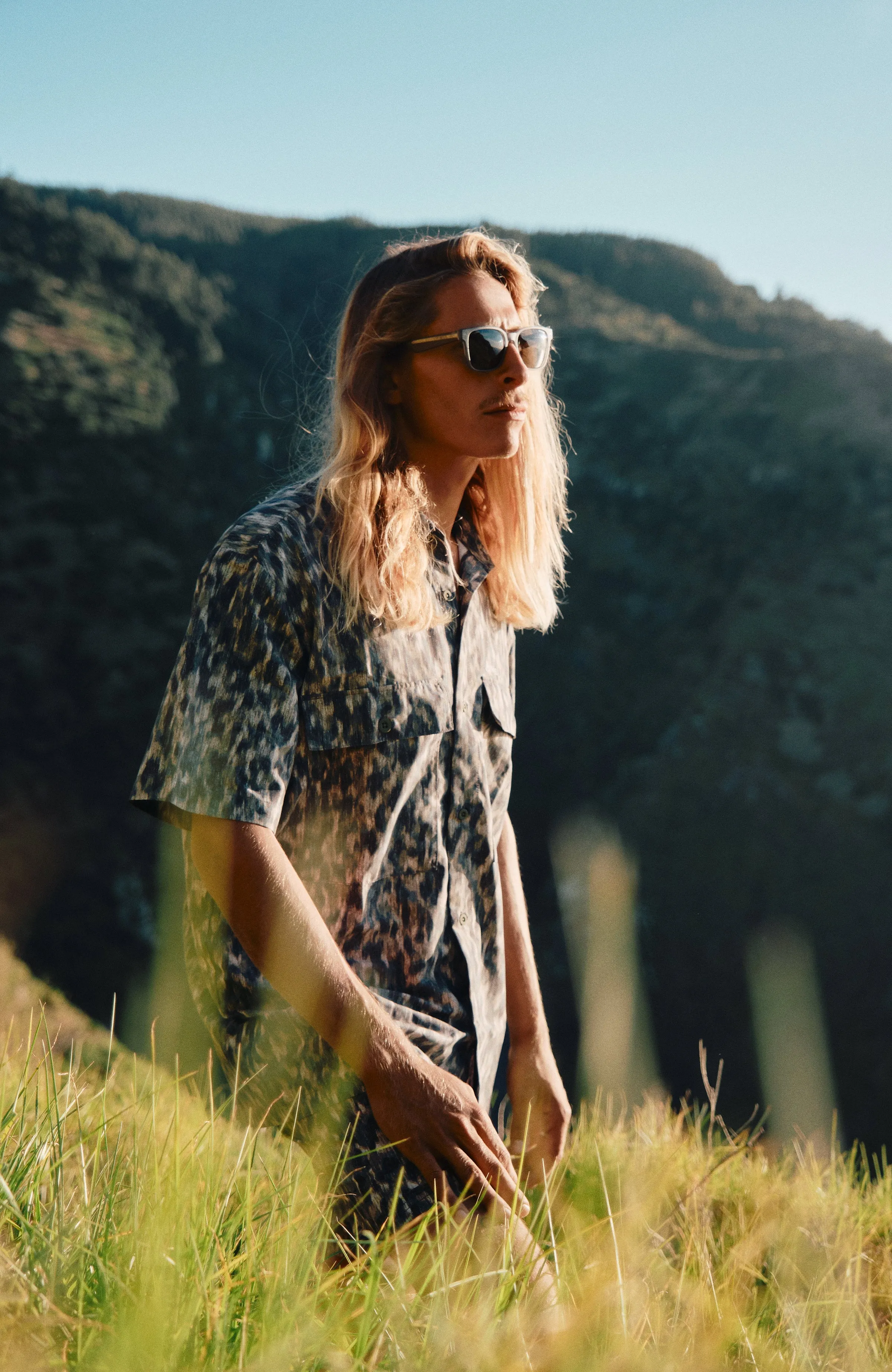 Outdoor Shirt | Green Minimal Camo