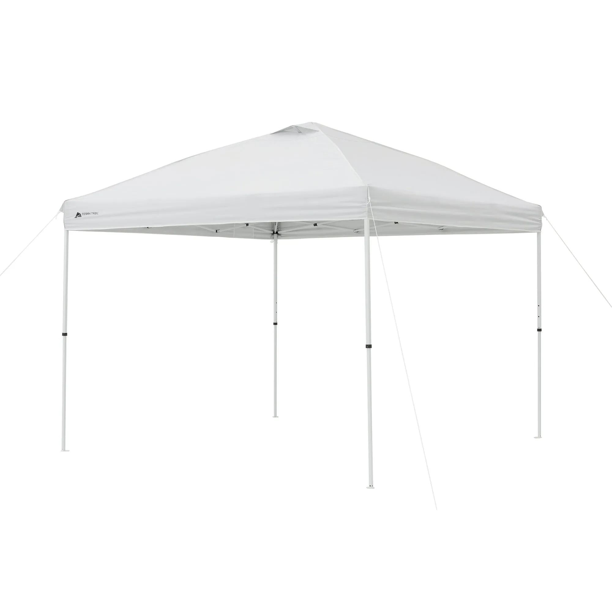 Ozark Trail Simple Push Straight Leg Instant Canopy, White, 10 ft x 10 ft - new