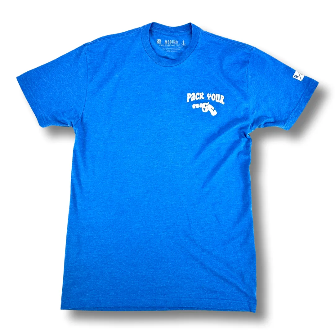Pack Your Peace T - Blue