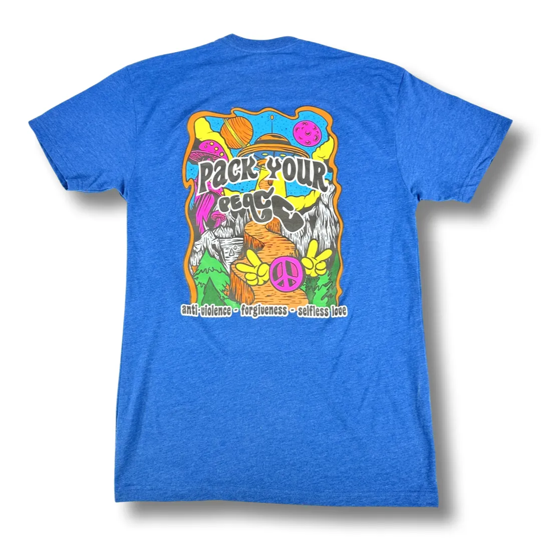 Pack Your Peace T - Blue