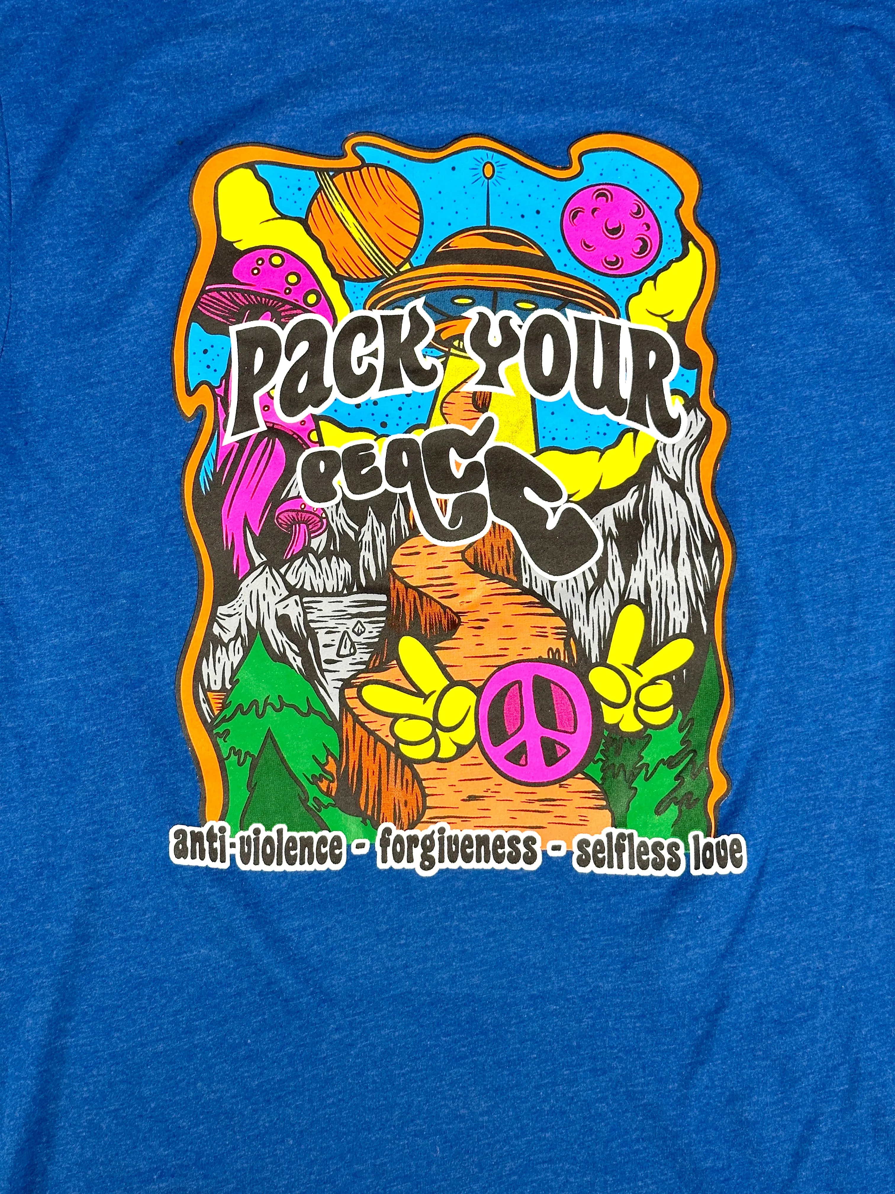 Pack Your Peace T - Blue