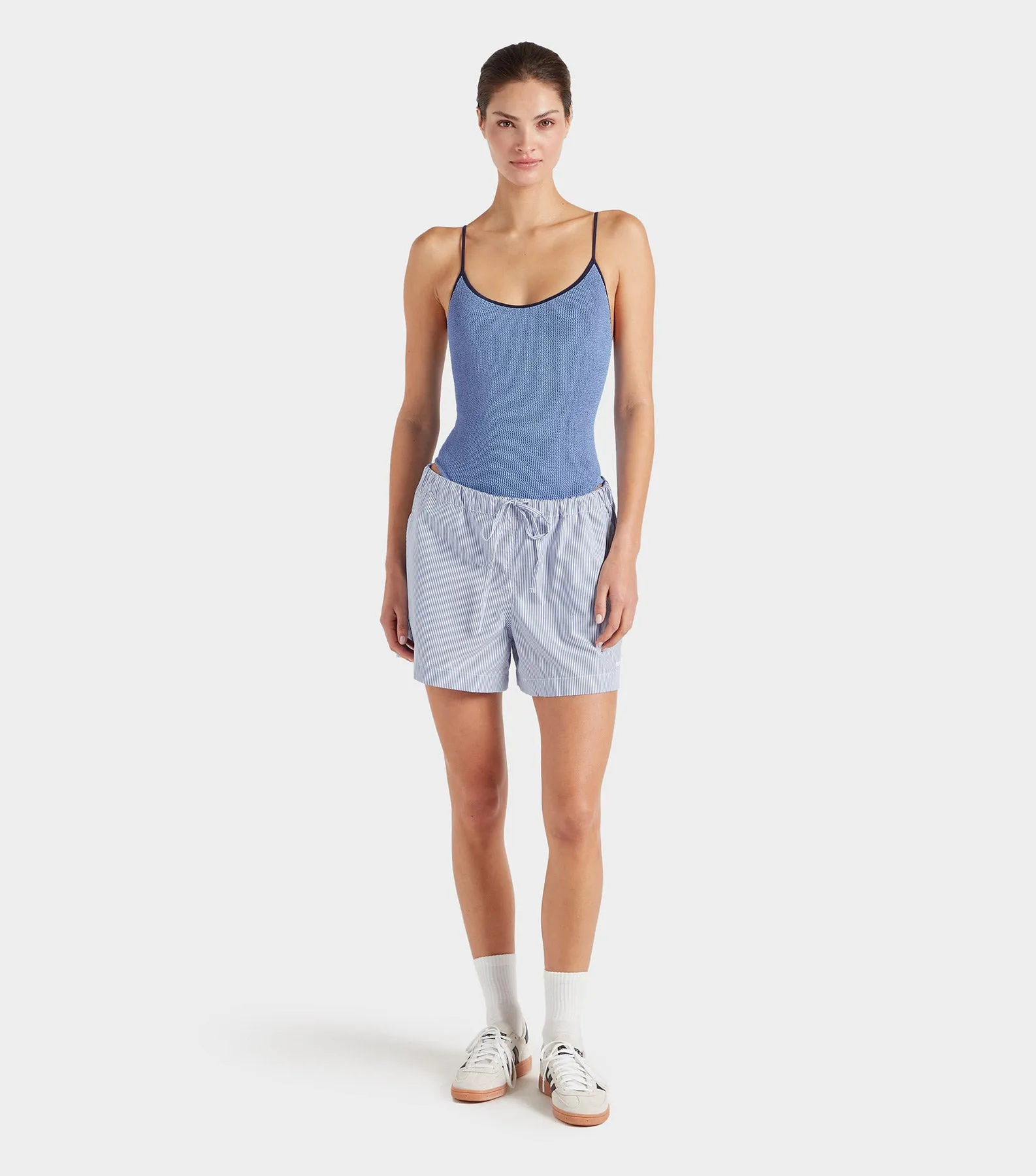 Pamela Swim Contrast - Cornflower/Navy
