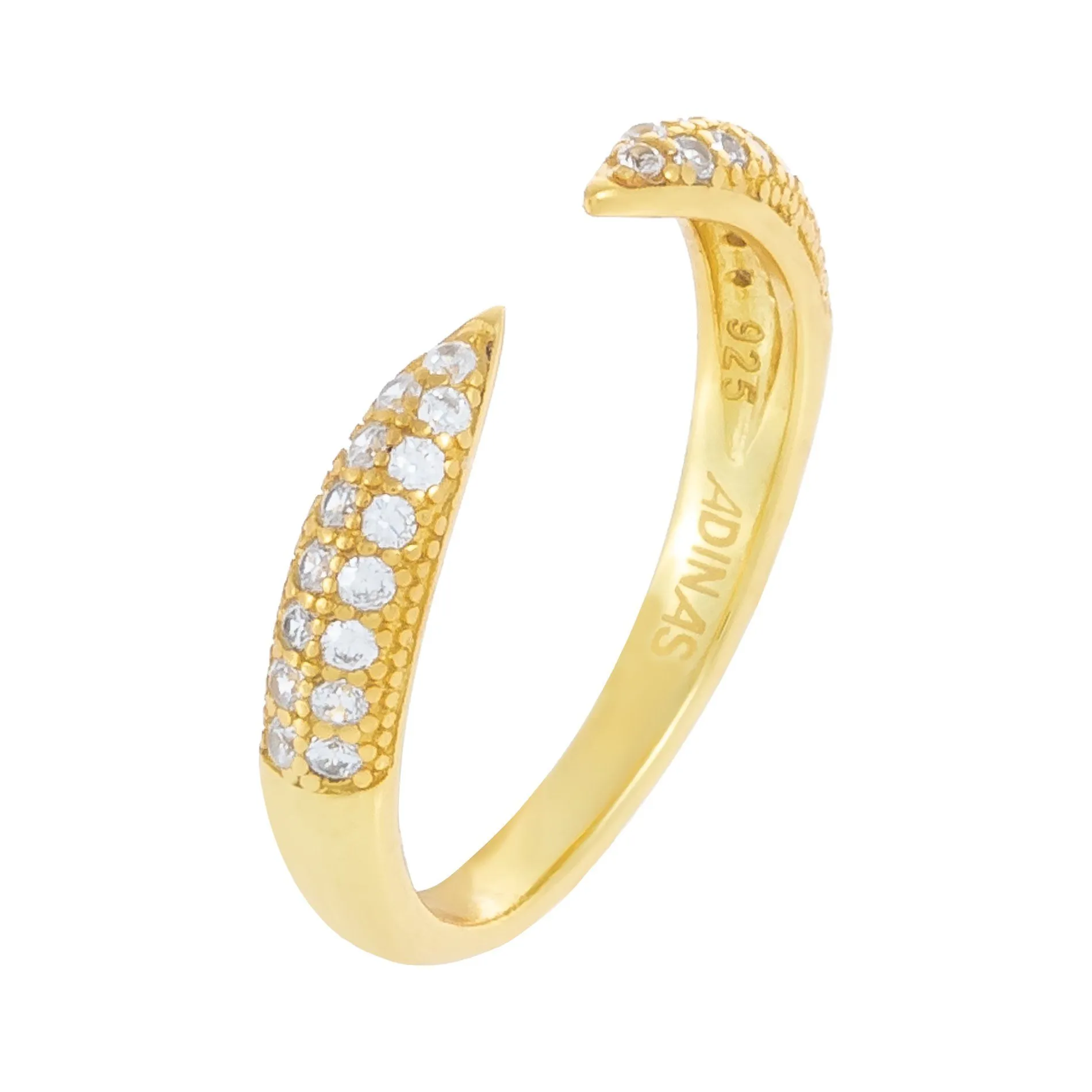 Pavé Open Claw Ring