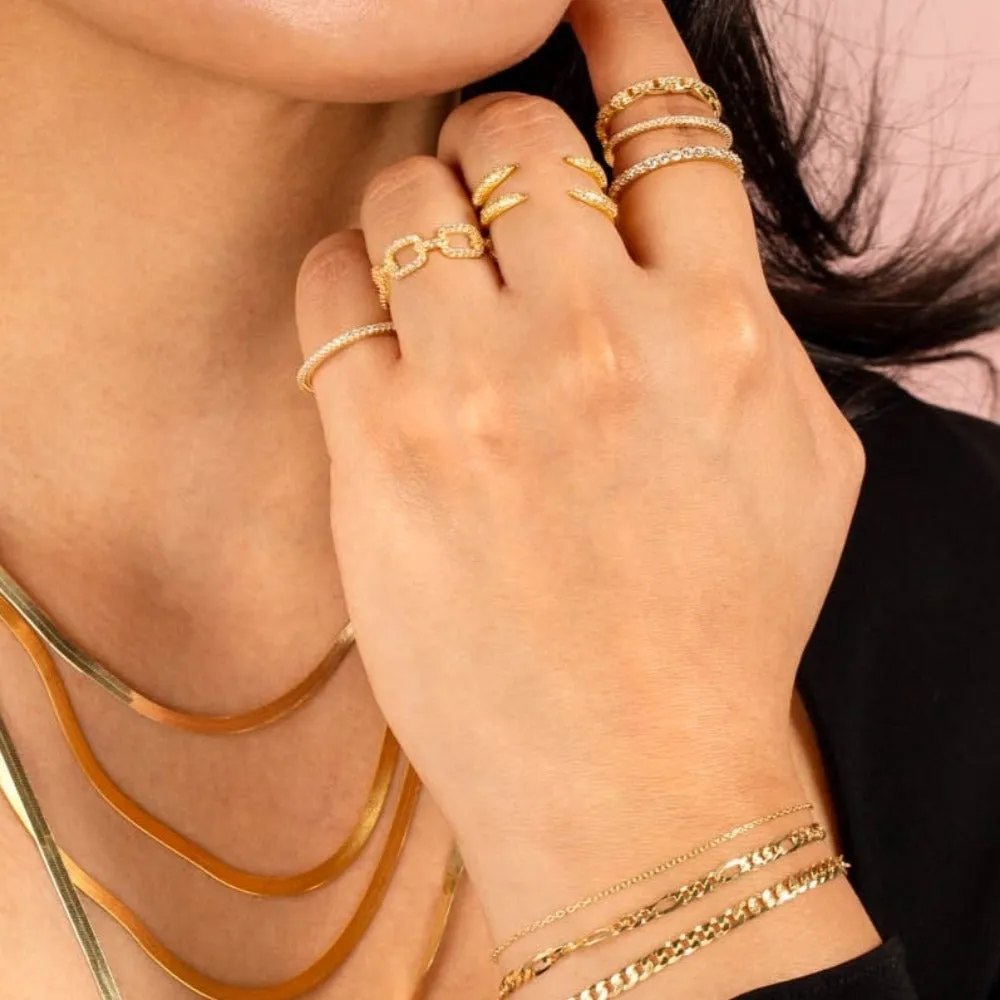 Pavé Open Claw Ring
