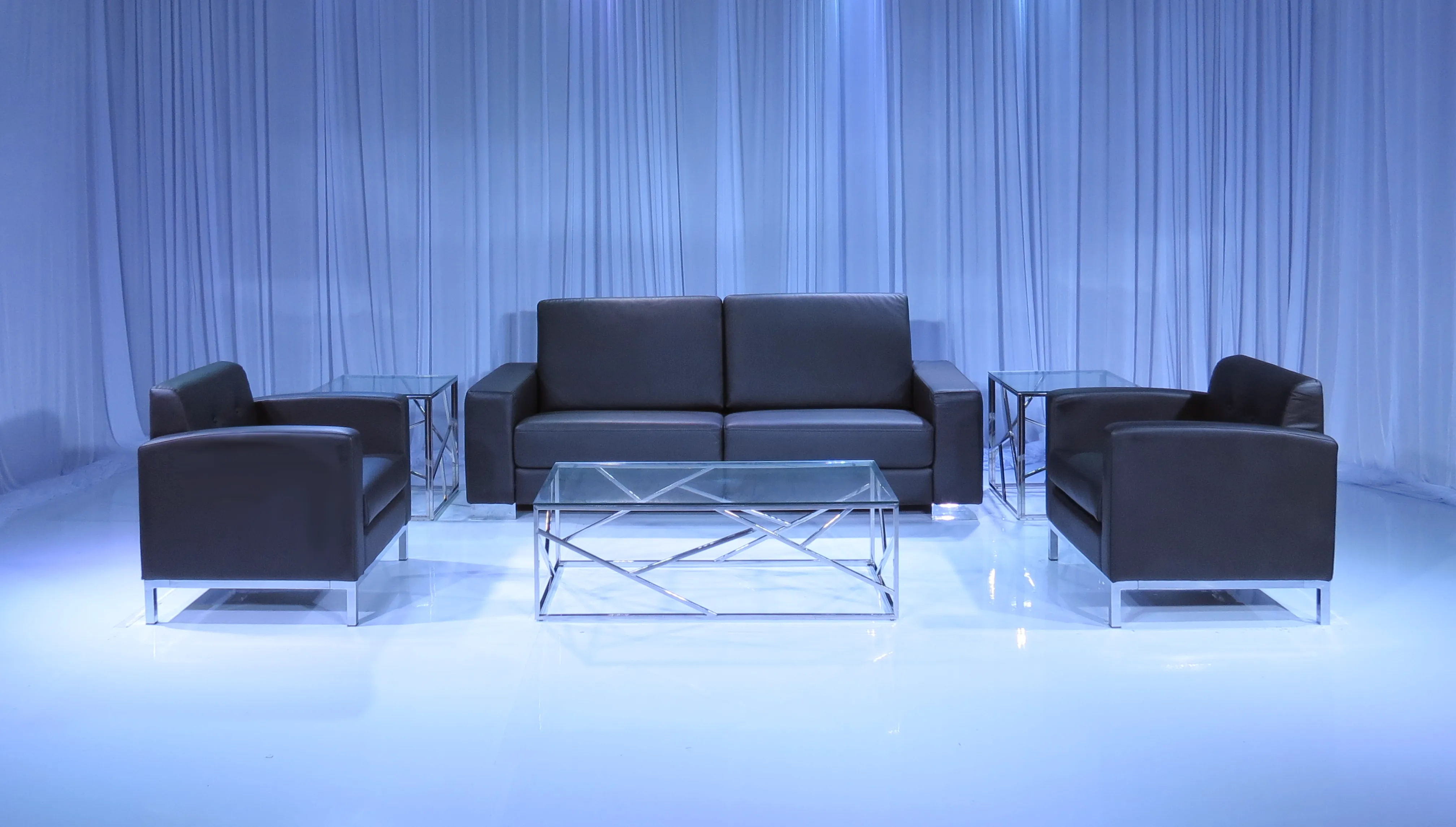PEACHTREE SOFA GROUPING 2 - BLACK