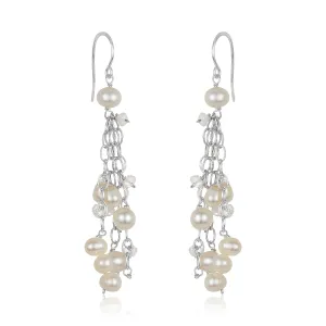 Pearl Cluster Earrings