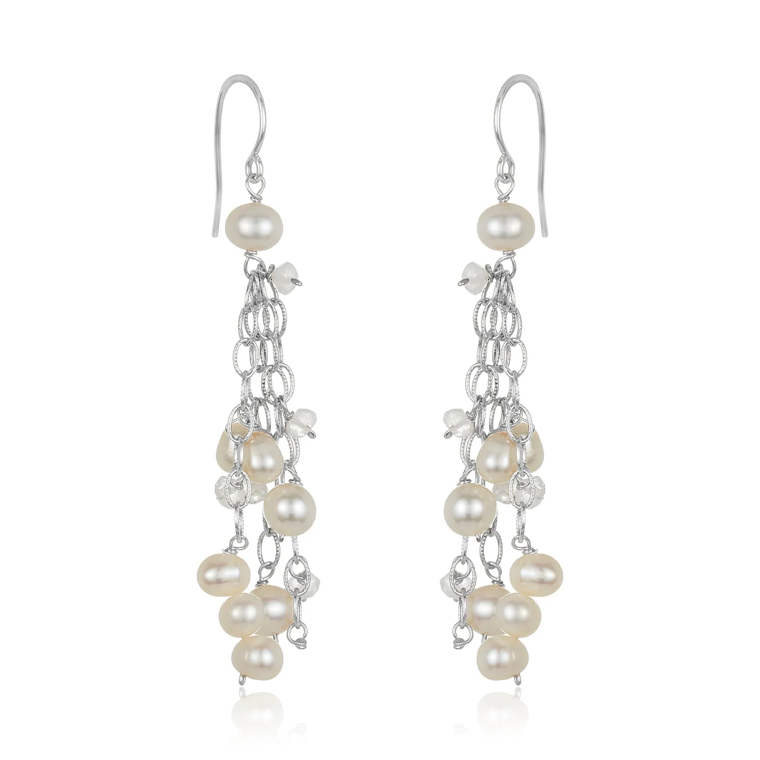 Pearl Cluster Earrings