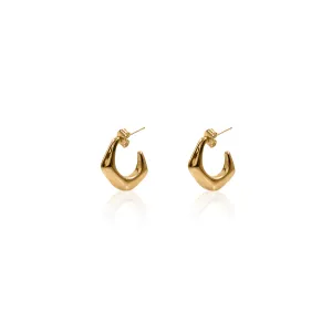 Pentagon Hoop Earrings