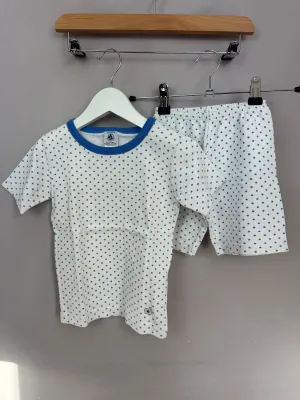 Petit Bateau blue star short pjs 6y