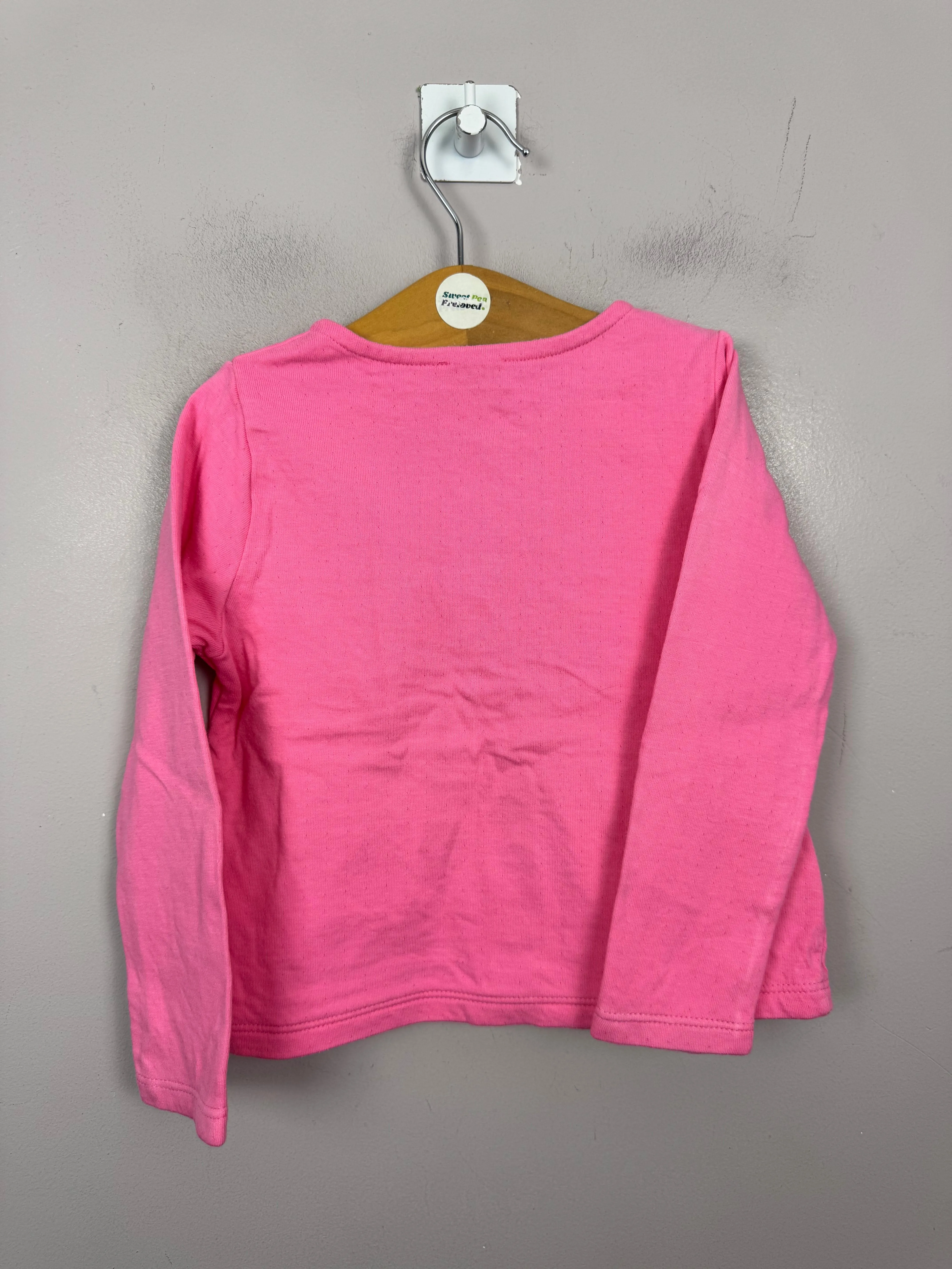 Petit Bateau Pink Jersey Cardigan 24m