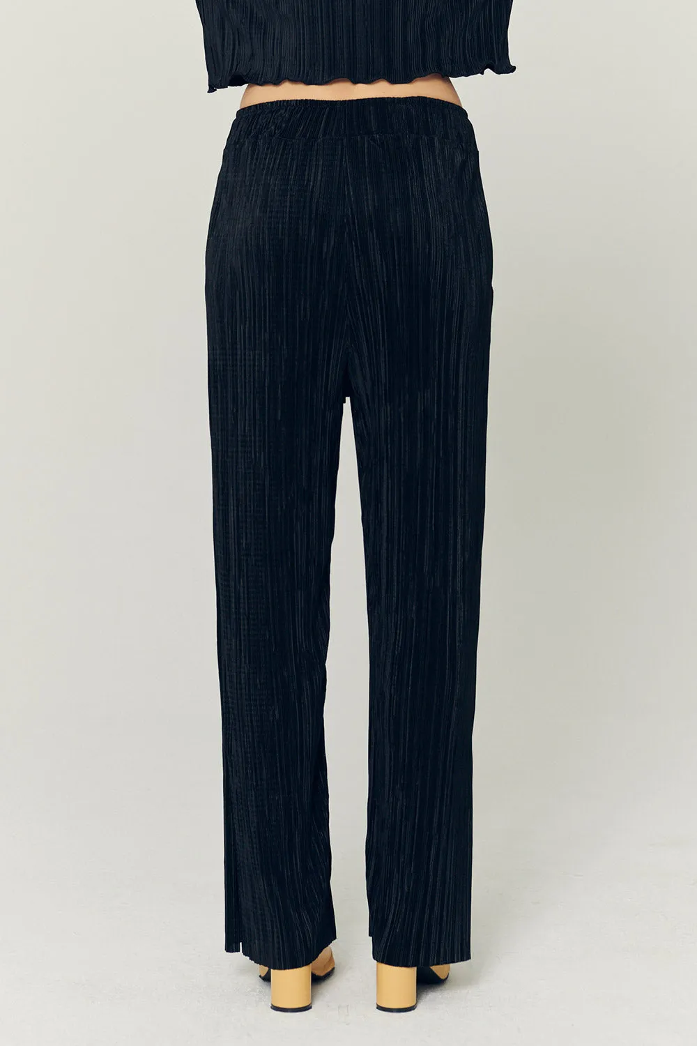 Peyton Crinkled Pleated Pants