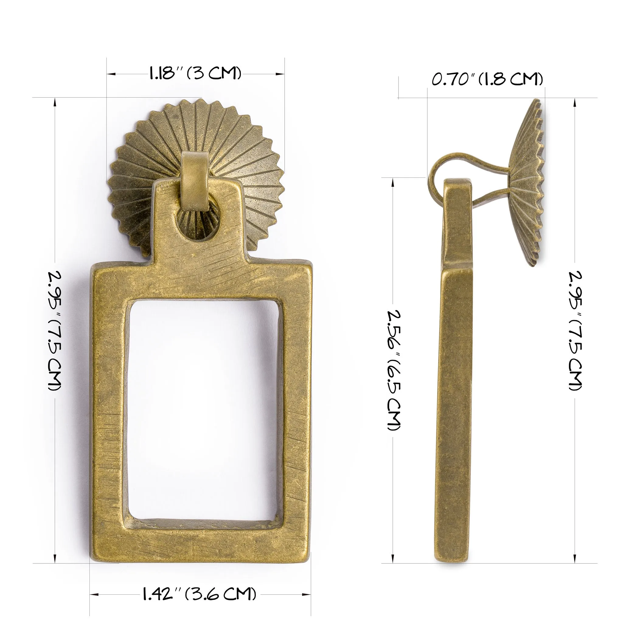 Picture Frame Pulls 2.6" - Set of 2