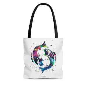 Pisces Zodiac Sign Tote Bag