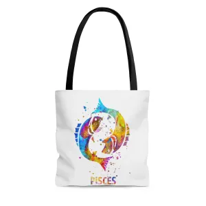Pisces Zodiac Sign Tote Bag