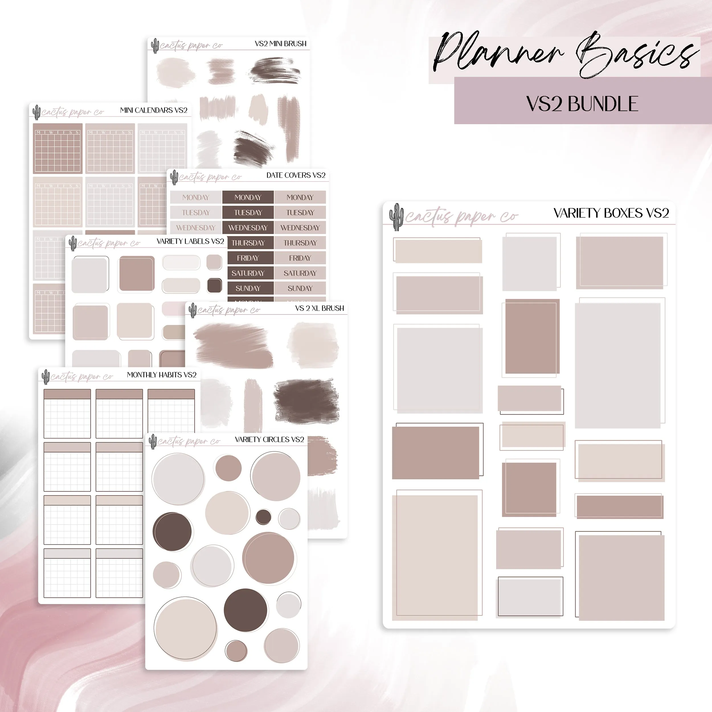 PLANNER BASICS BUNDLE VS2