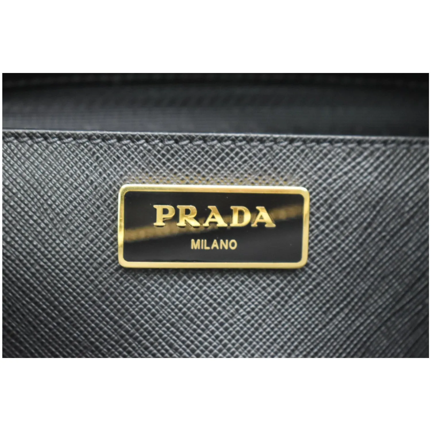 PRADA Galleria Large Saffiano Leather Tote Bag Black