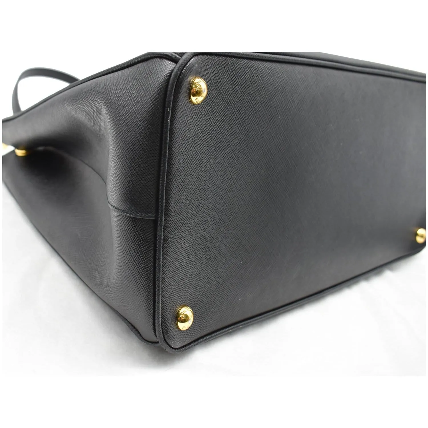 PRADA Galleria Large Saffiano Leather Tote Bag Black