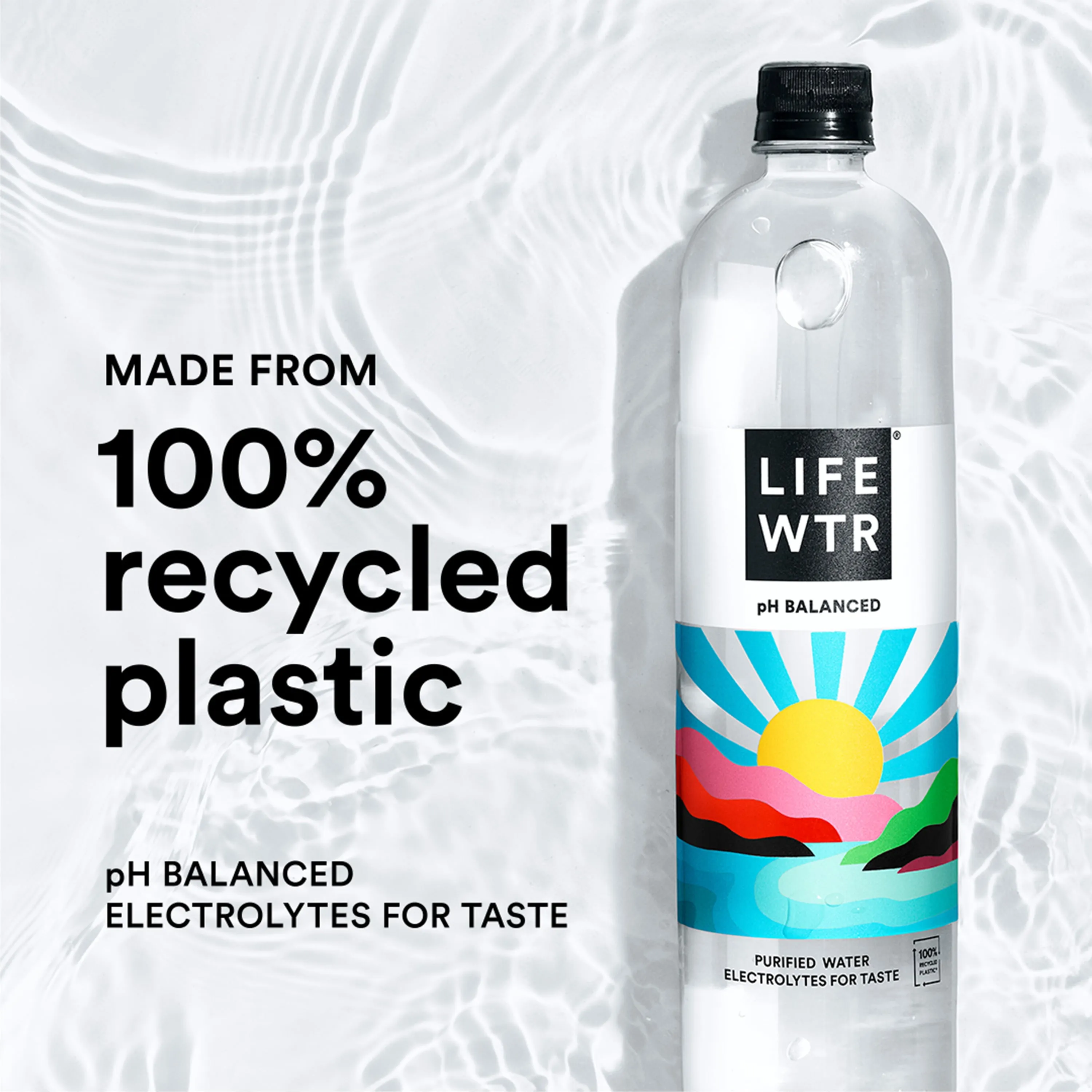 Premium Purified Water, pH Balanced with Electrolytes For Taste, 500 ml, 12 Pack