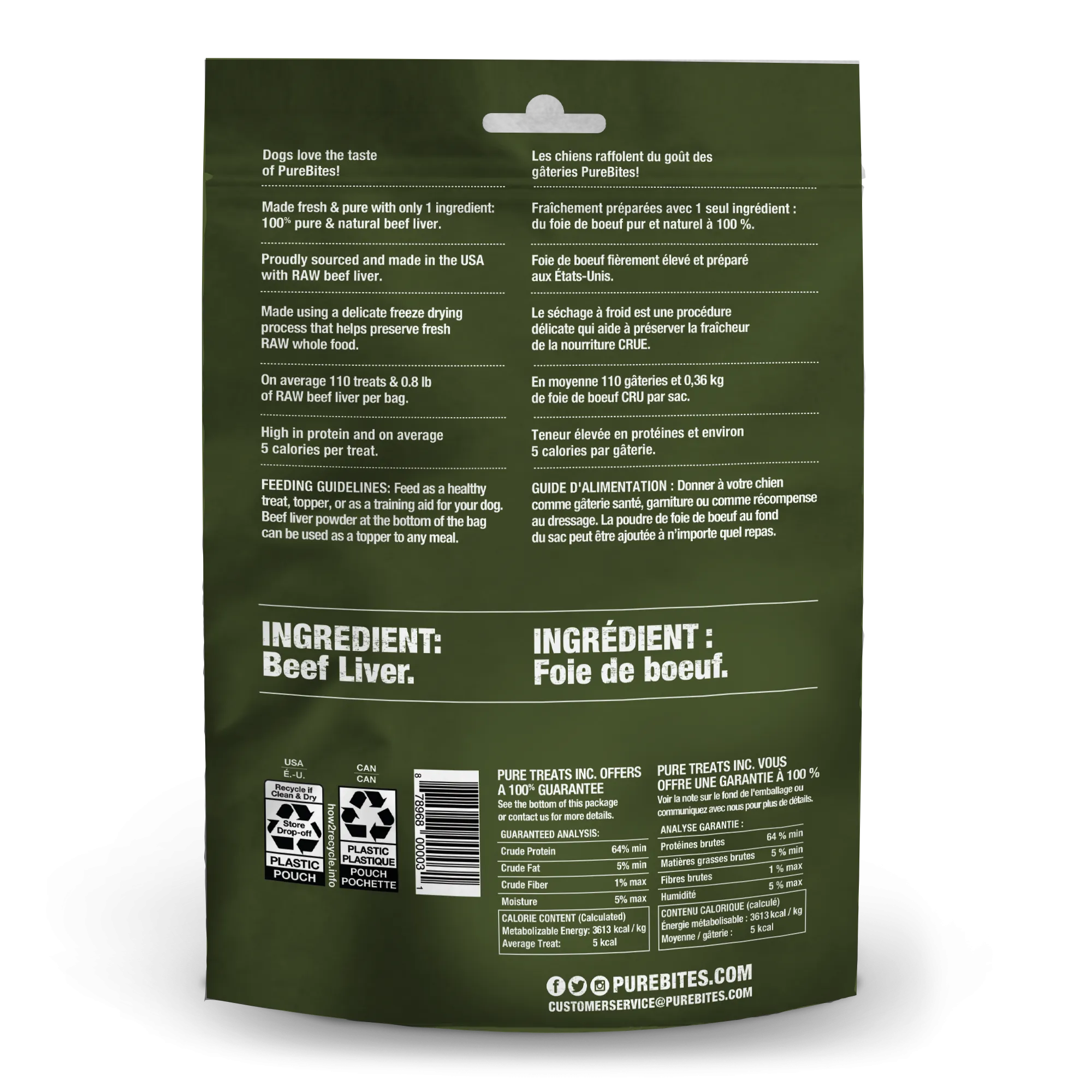 Purebites Beef Liver Freeze Dried Dog Treats