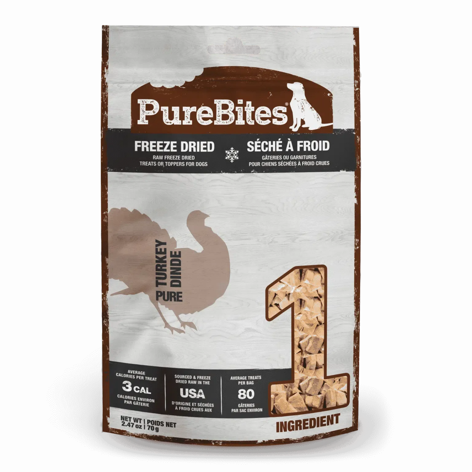 Purebites Turkey Freeze Dried Dog Treats
