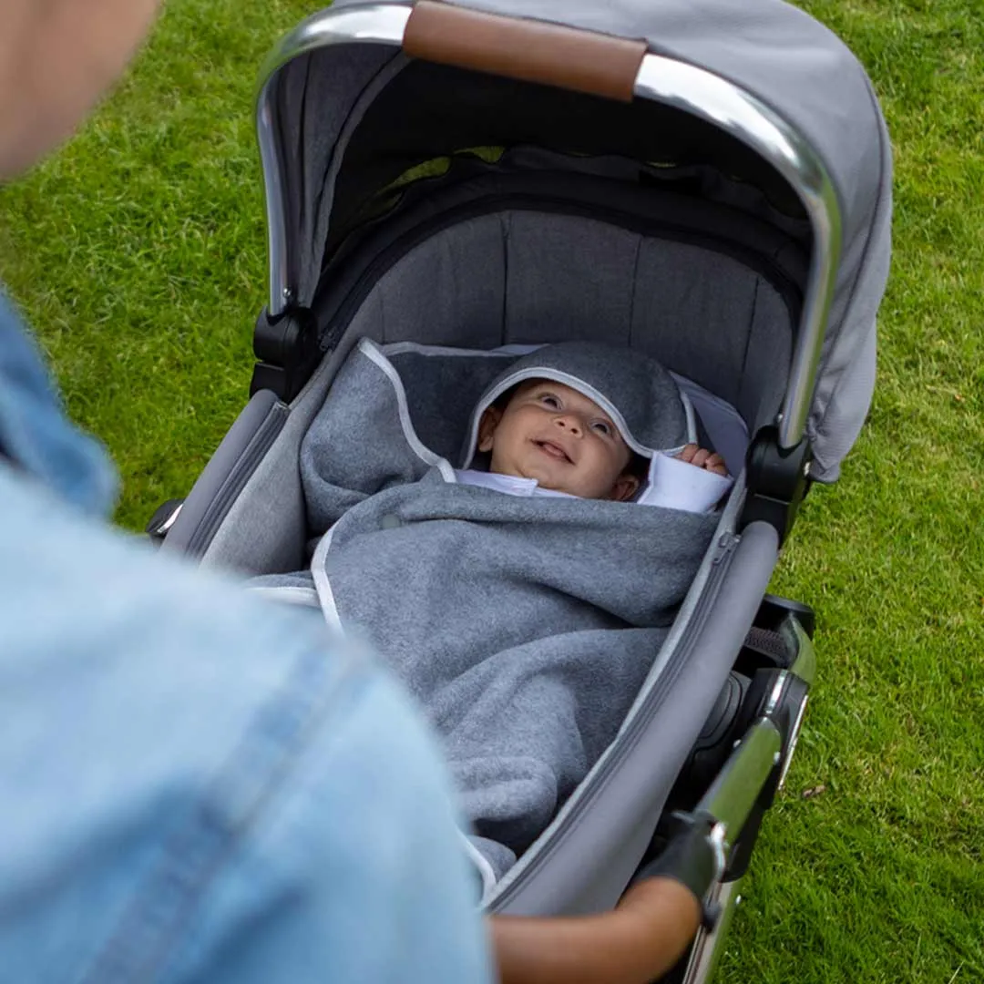 Purflo Cosy Wrap Travel Blanket 0-9 Months - Minimal Grey