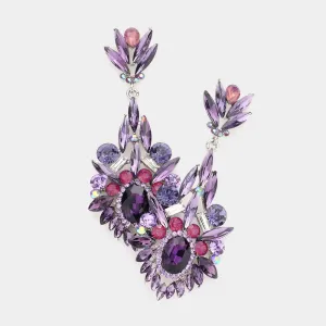 Purple Chandelier Earrings "Kaylee" |  237318