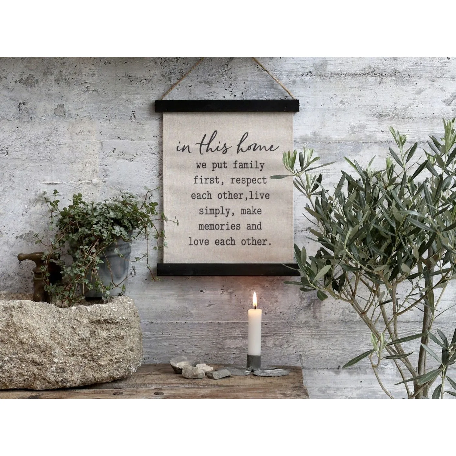 Quadretto Tela Home