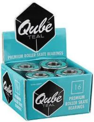 Qube Teal Bearings - 16 Pack -