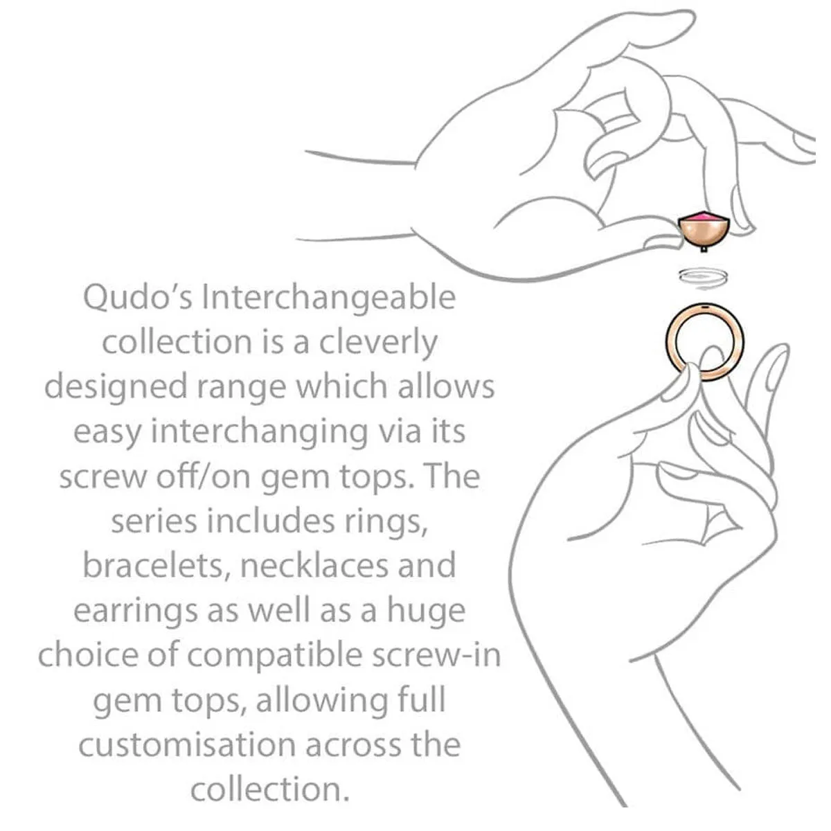 Qudo Sezze Gold Necklace