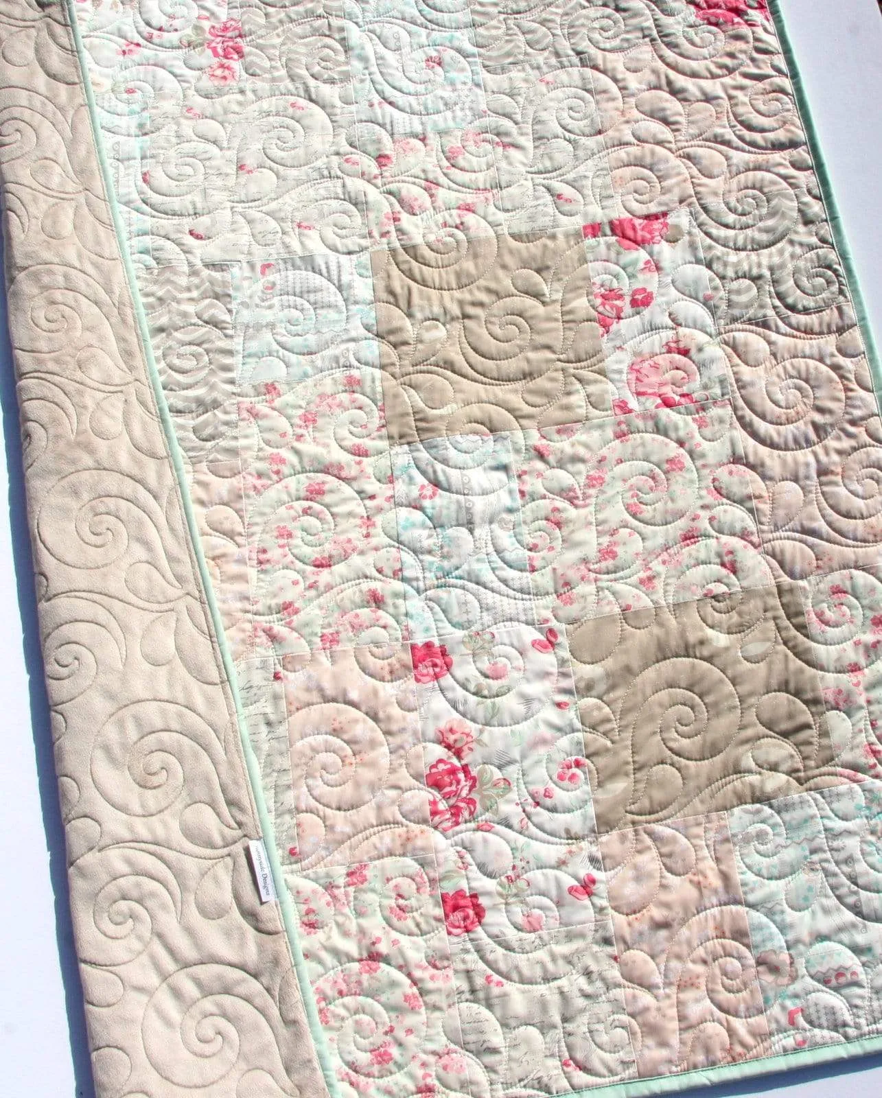 Quilt Kit, Farmhouse Chic Art Gallery Fabrics Baby Quilt Kit Throw Quilt Kit Twin Quilt Kit