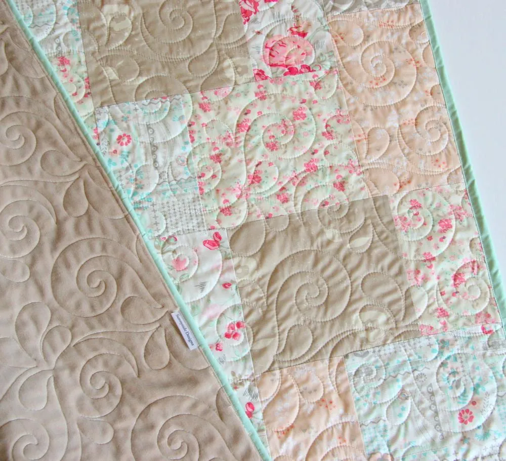 Quilt Kit, Farmhouse Chic Art Gallery Fabrics Baby Quilt Kit Throw Quilt Kit Twin Quilt Kit