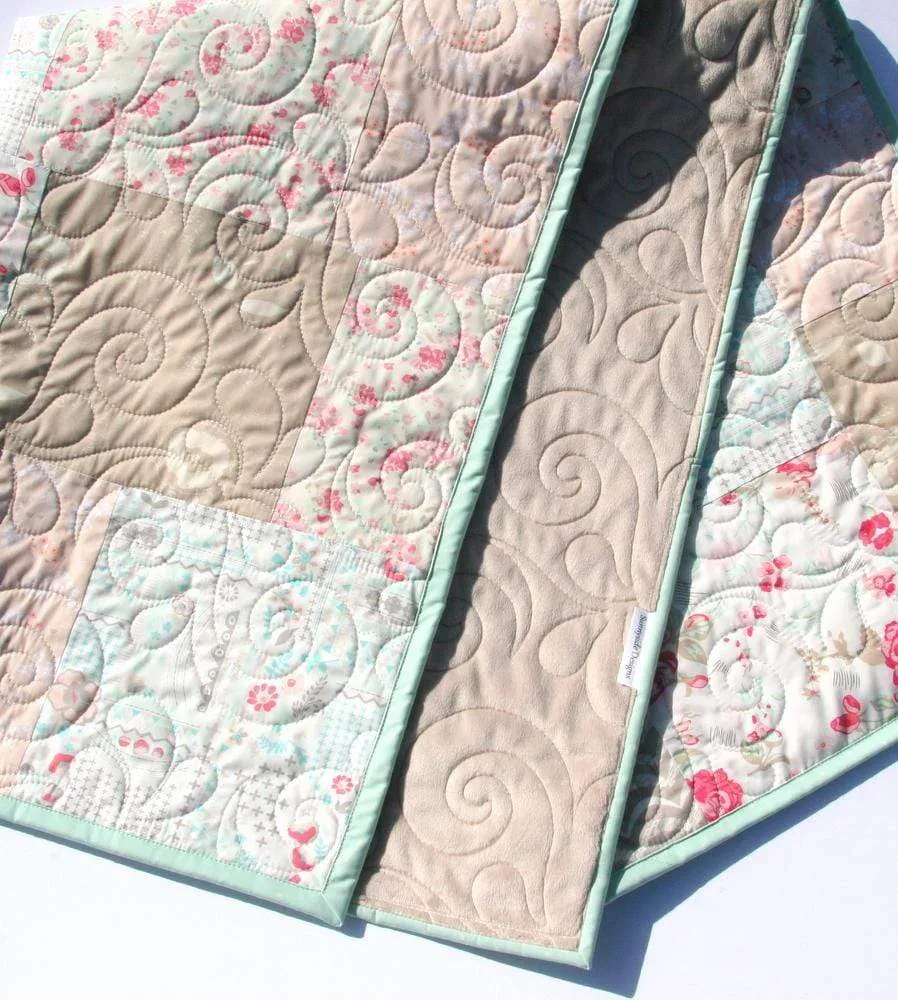 Quilt Kit, Farmhouse Chic Art Gallery Fabrics Baby Quilt Kit Throw Quilt Kit Twin Quilt Kit