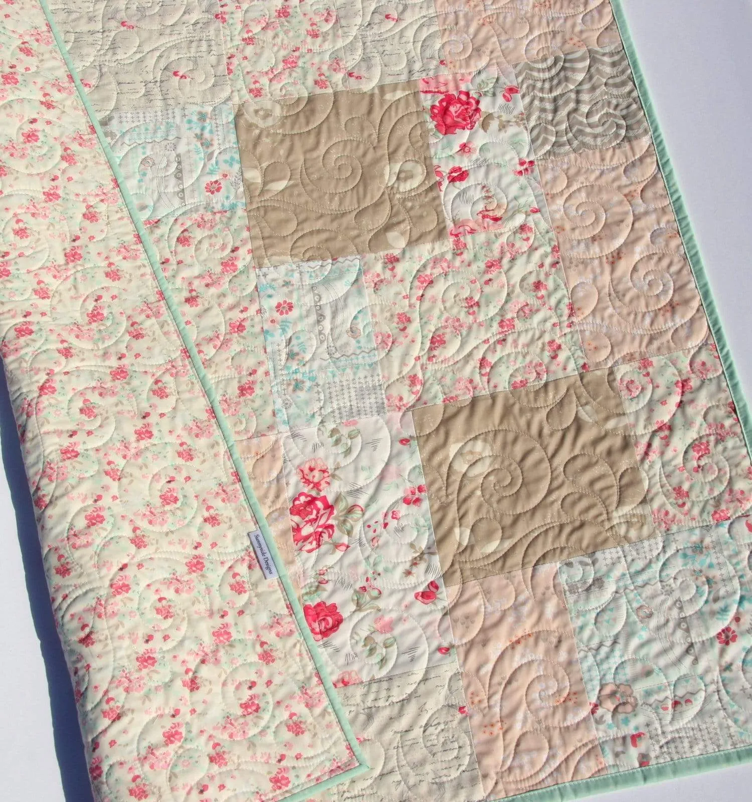 Quilt Kit, Farmhouse Chic Art Gallery Fabrics Baby Quilt Kit Throw Quilt Kit Twin Quilt Kit