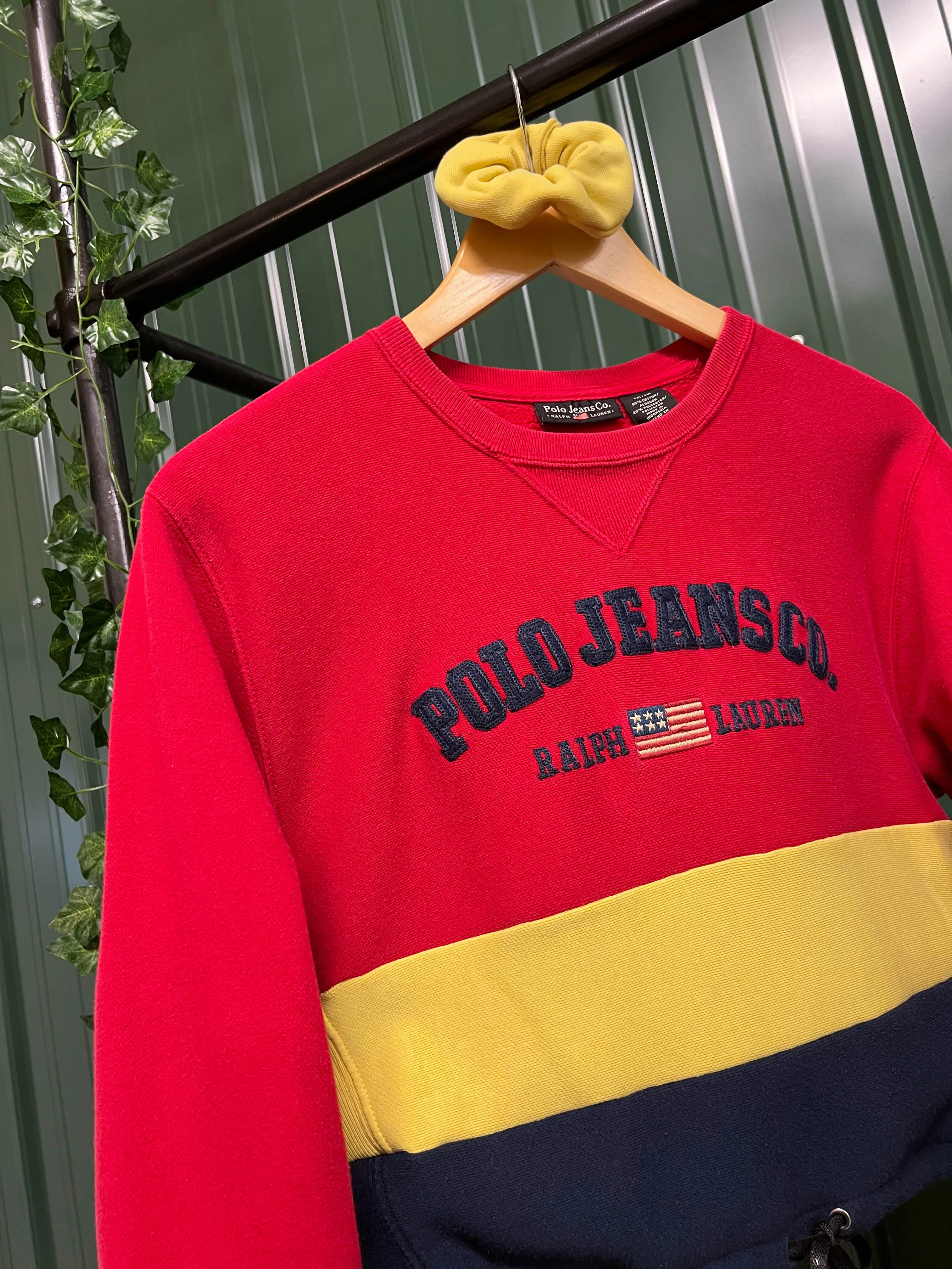 "1 of 1" Polo Jeans Crop Sweater Set (S/M)