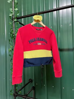 "1 of 1" Polo Jeans Crop Sweater Set (S/M)