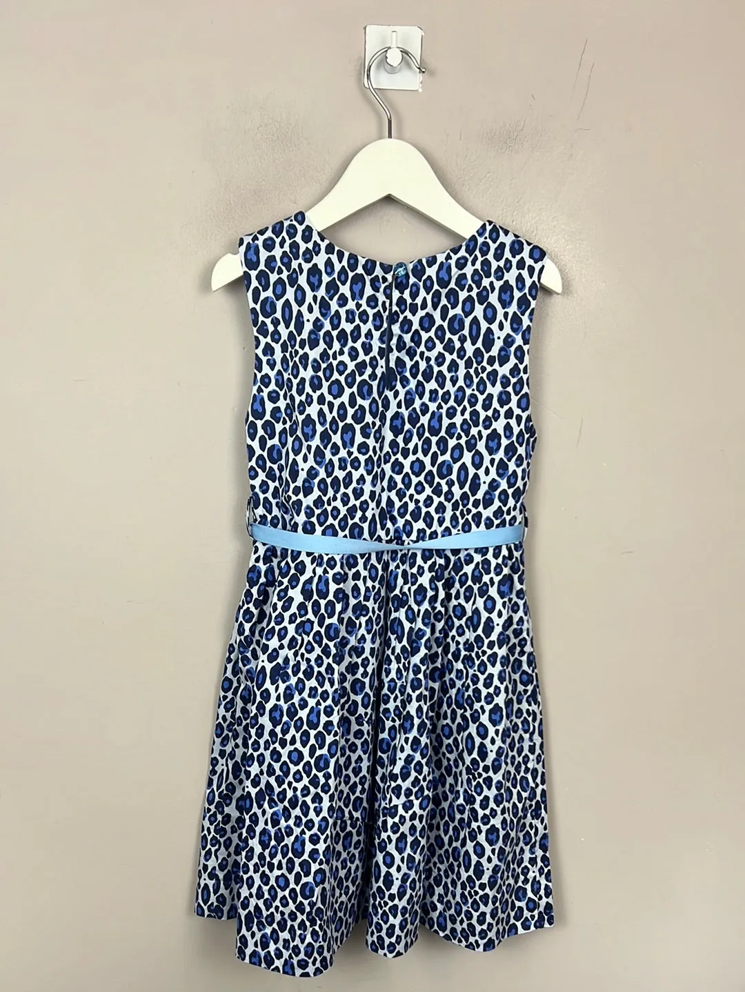 Rachel Riley Blue Leopard Party Dress 6y