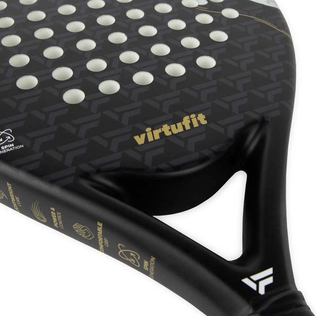 Racheta de Padel Precision Hybrid Negru-Gri