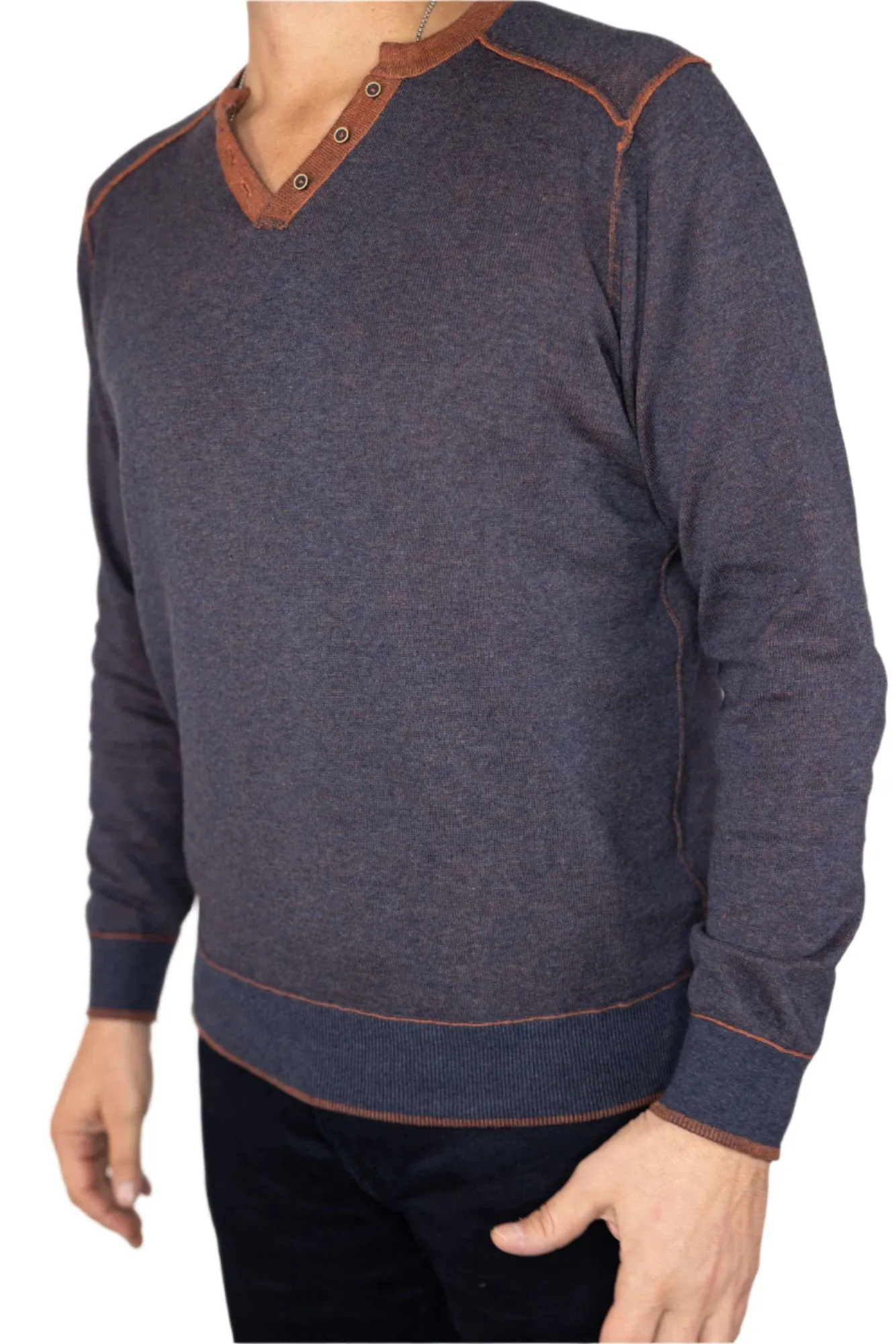 Raffi Nicholas Reversible Henley Sweater